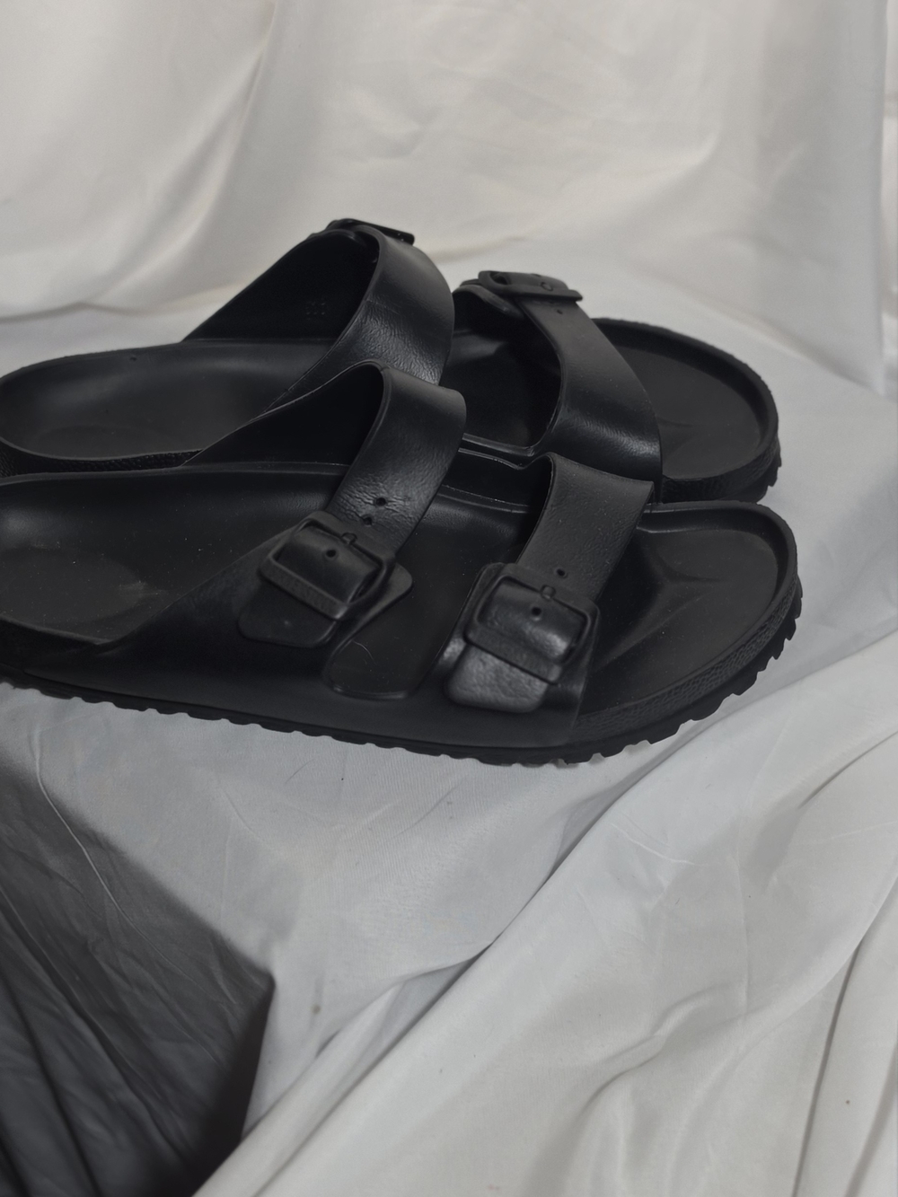 Birkenstock Black Two-Buckle Men's Slide Sandals